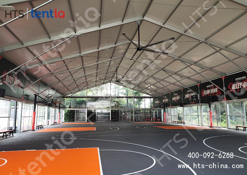 關于篷房籃球館造價，德國華燁篷房廠家有話說